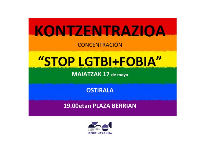 Concentración: Stop LGTBI+fobia