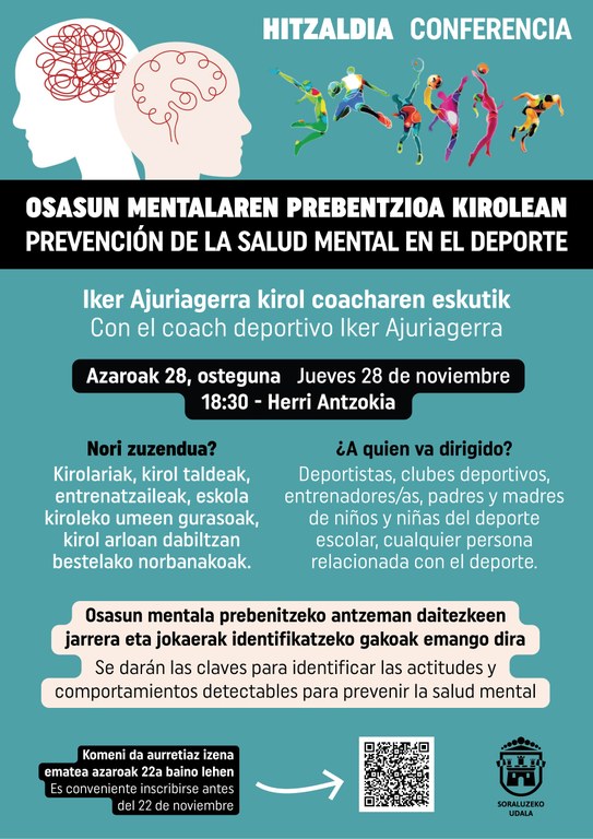 Conferencia: Prevención de la salud mental en el deporte