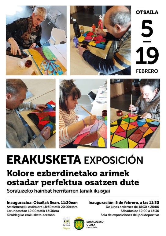 Exposición: "Kolore desberdinetako arimek ostadar perfektua egiten dute"