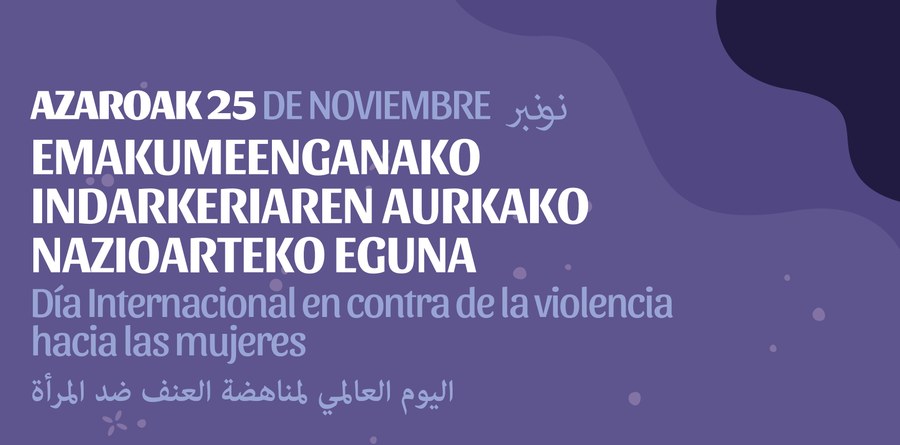 Declaración institucional y llamamiento a participar en la concentración del Día Internacional de la Eliminación de la Violencia contra la Mujer