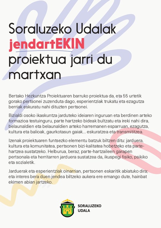 jendartEKIN proiektuaren aurkezpena