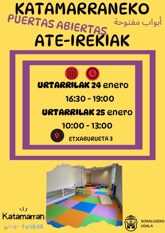 Katamarran: ate irekiak